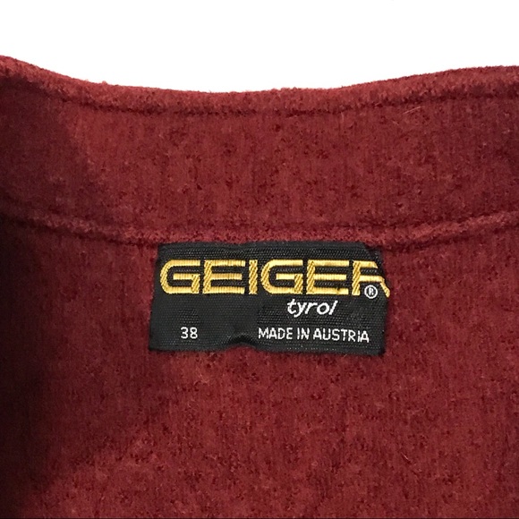 Geiger Tyrol Boiled Wool Jacket Suede Trim - Picture 5 of 8